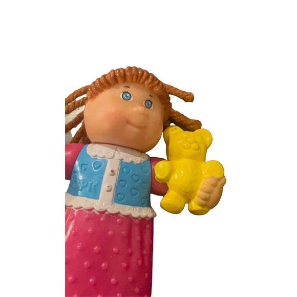 Vintage Cabbage Patch Kids CPK Doll Mini Figures Figurines 1992 Girl Christmas - Picture 4 of 12
